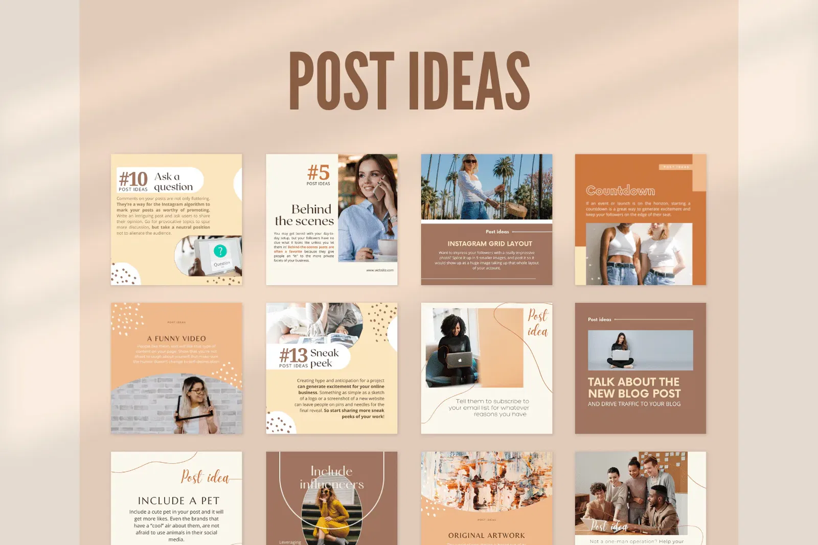Social Media Profile Setup + Post Template